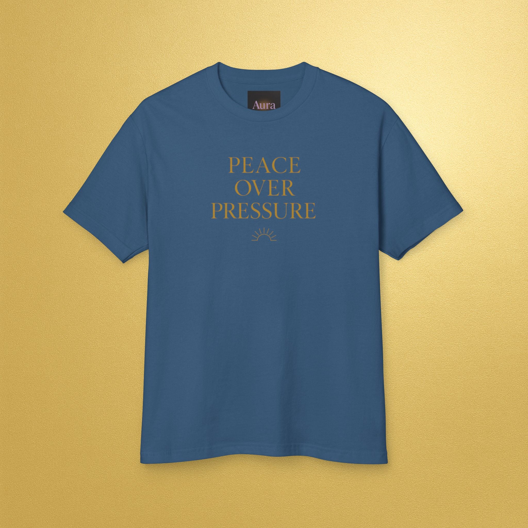 Peace Over Pressure Tee — Minimalist Inspirational Cotton Shirt - AURA BY RS ®