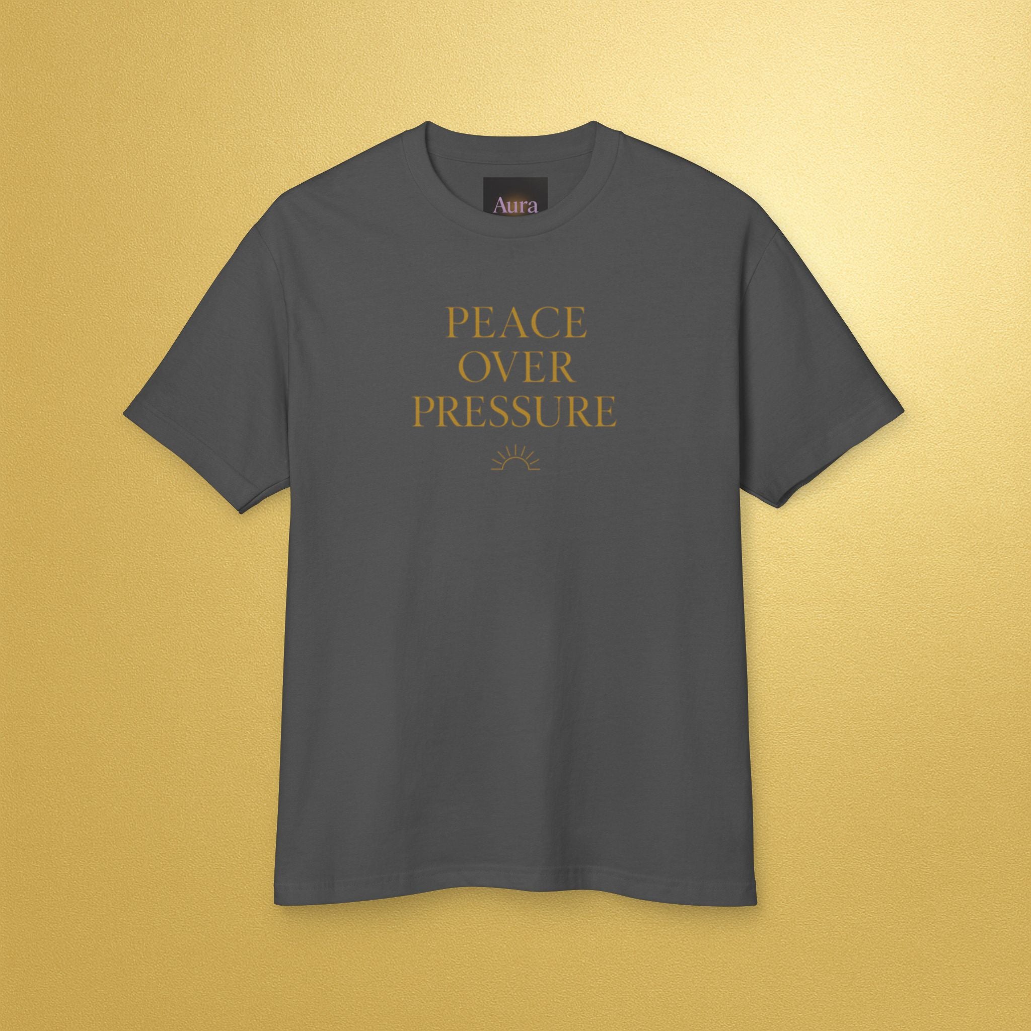 Peace Over Pressure Tee — Minimalist Inspirational Cotton Shirt - AURA BY RS ®