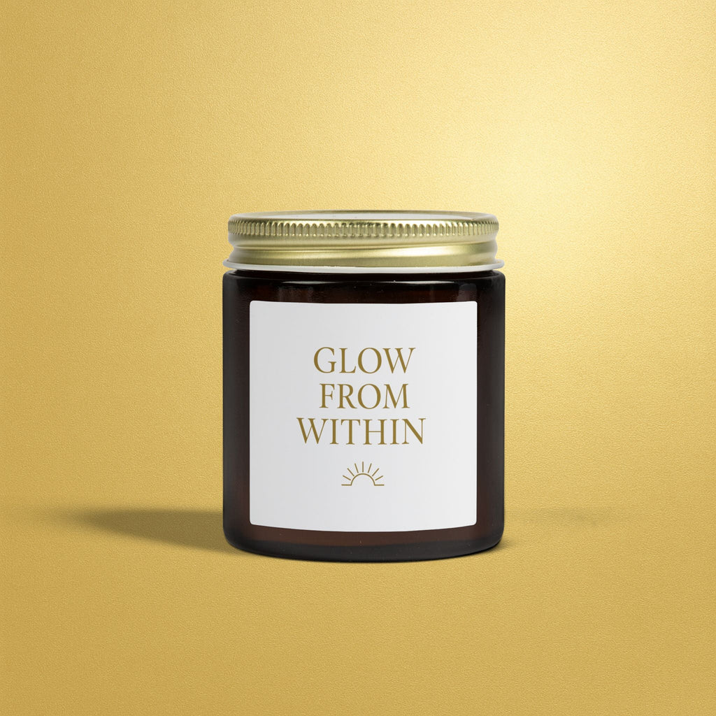Glow From Within Scented Candle — Coconut Apricot Wax (4oz, 9oz) - AURA BY RS ®