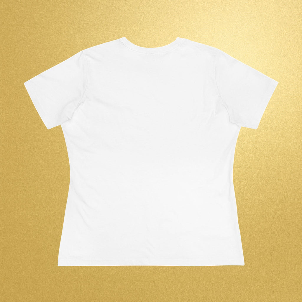 Love Is Power Women's Tee — Gold Heart Inspirational Cotton Shirt - AURA BY RS ®