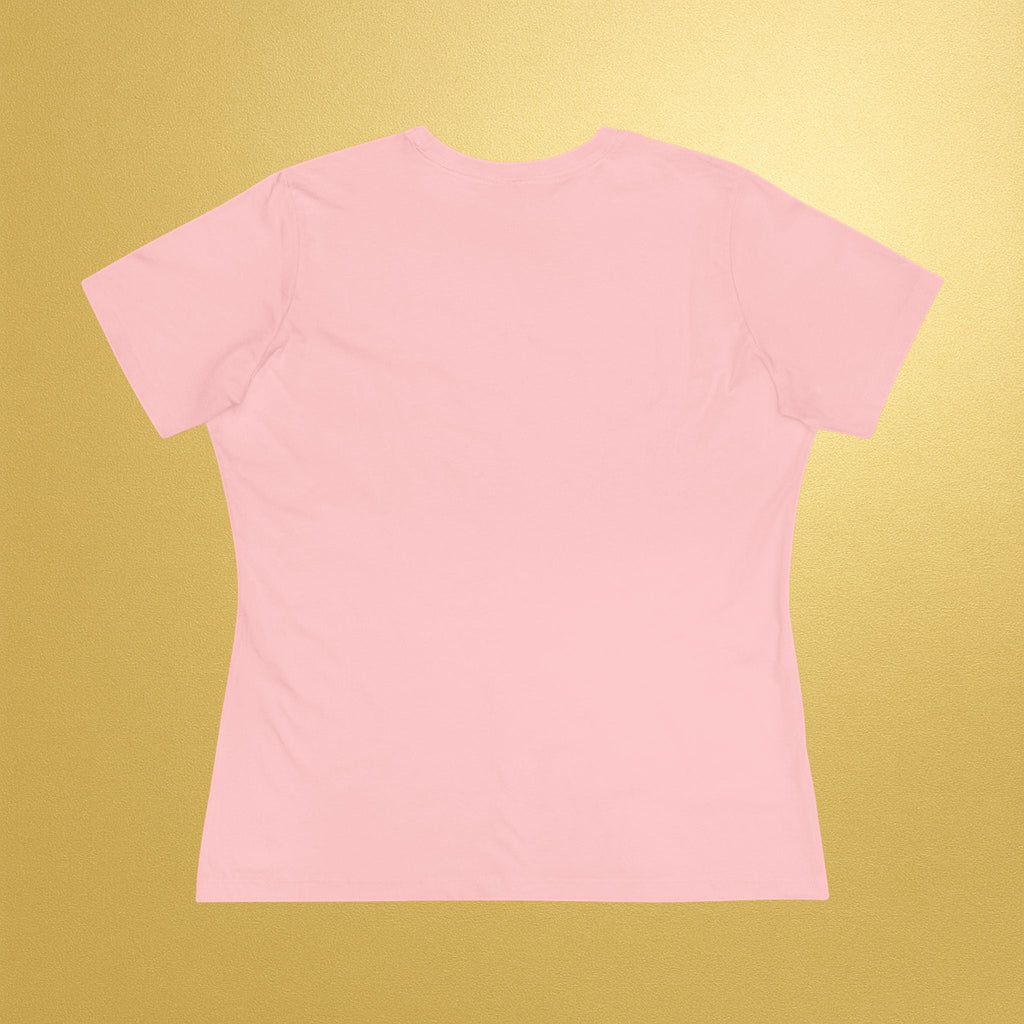 Love Is Power Women's Tee — Gold Heart Inspirational Cotton Shirt - AURA BY RS ®