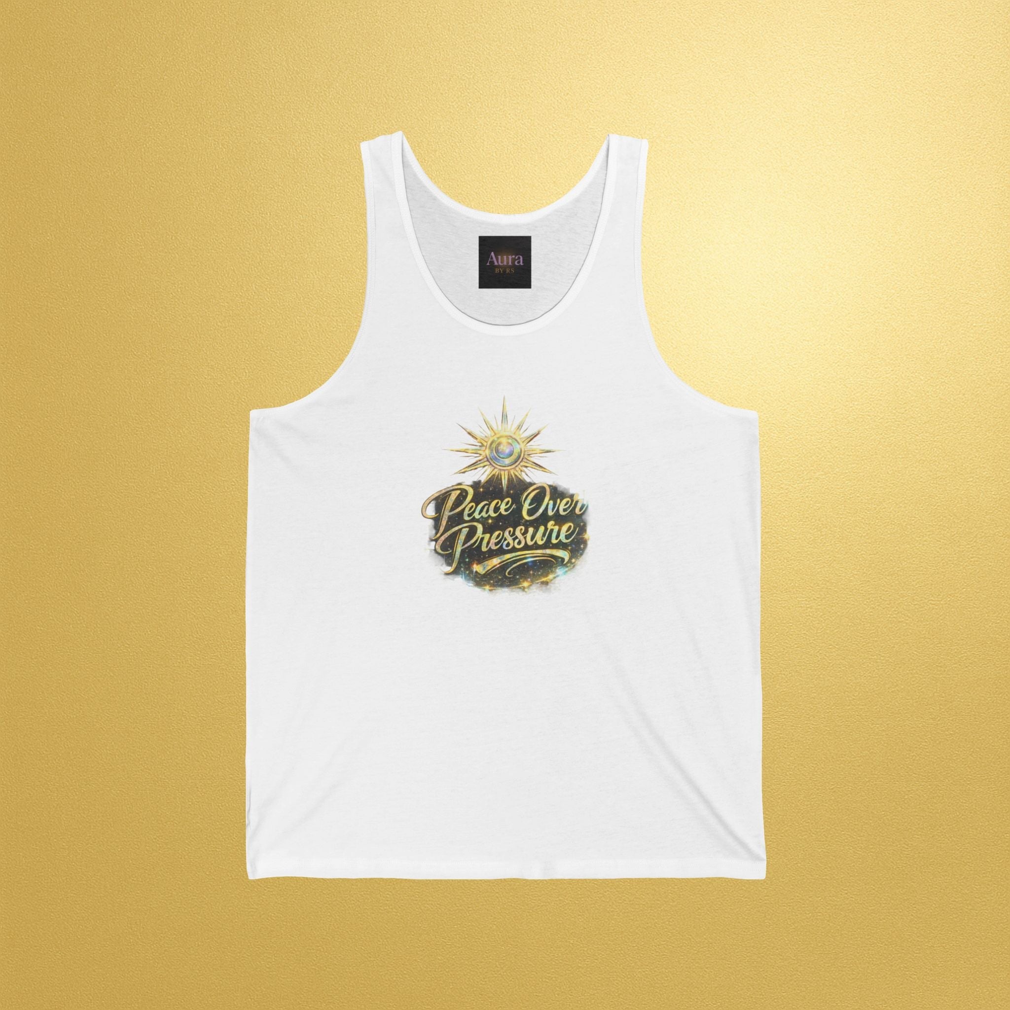 Peace Over Pressure Tank Top — Positive Vibes Graphic Tank - AURA BY RS ®