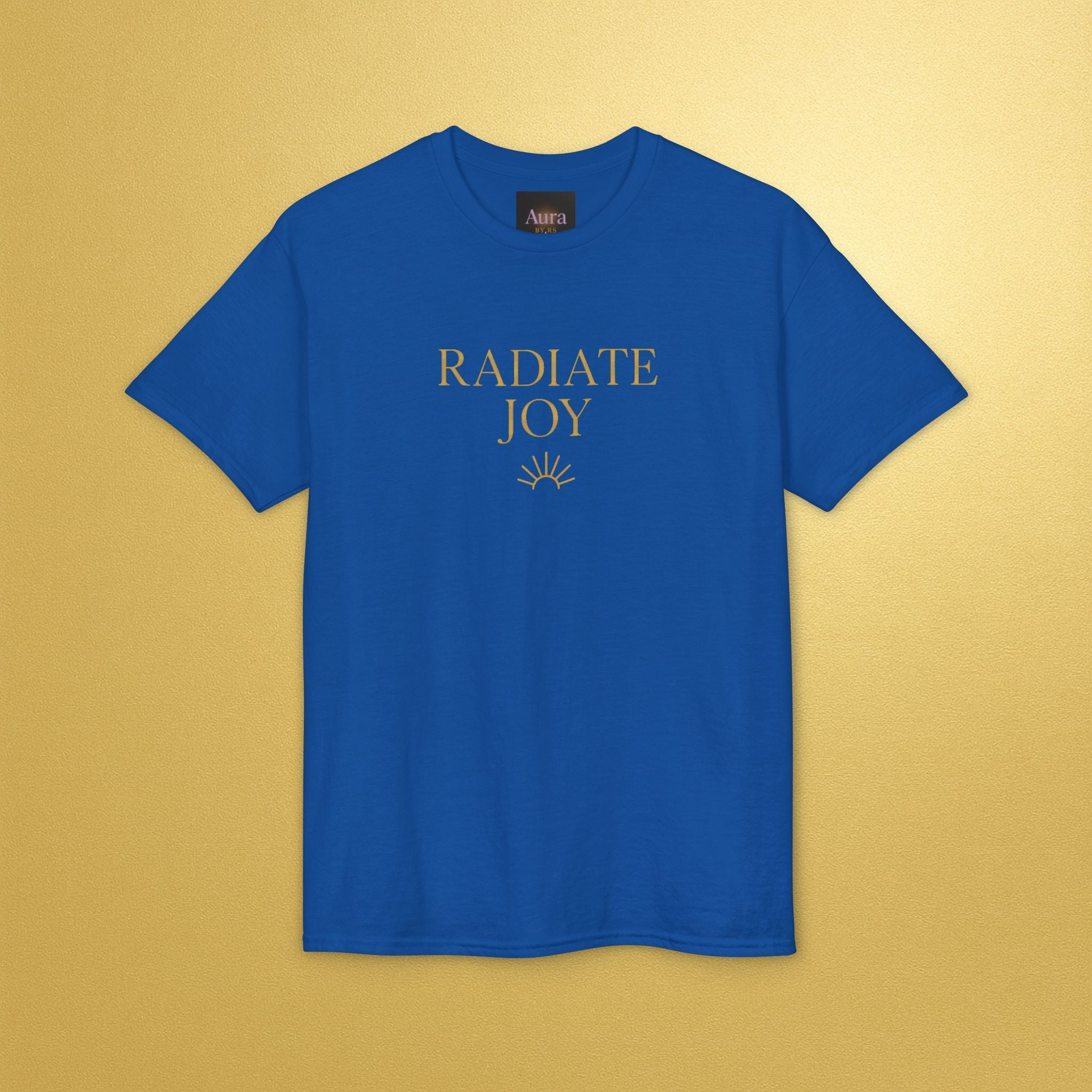 Radiate Joy Aura T-Shirt — Positive Message Tee - AURA BY RS ®