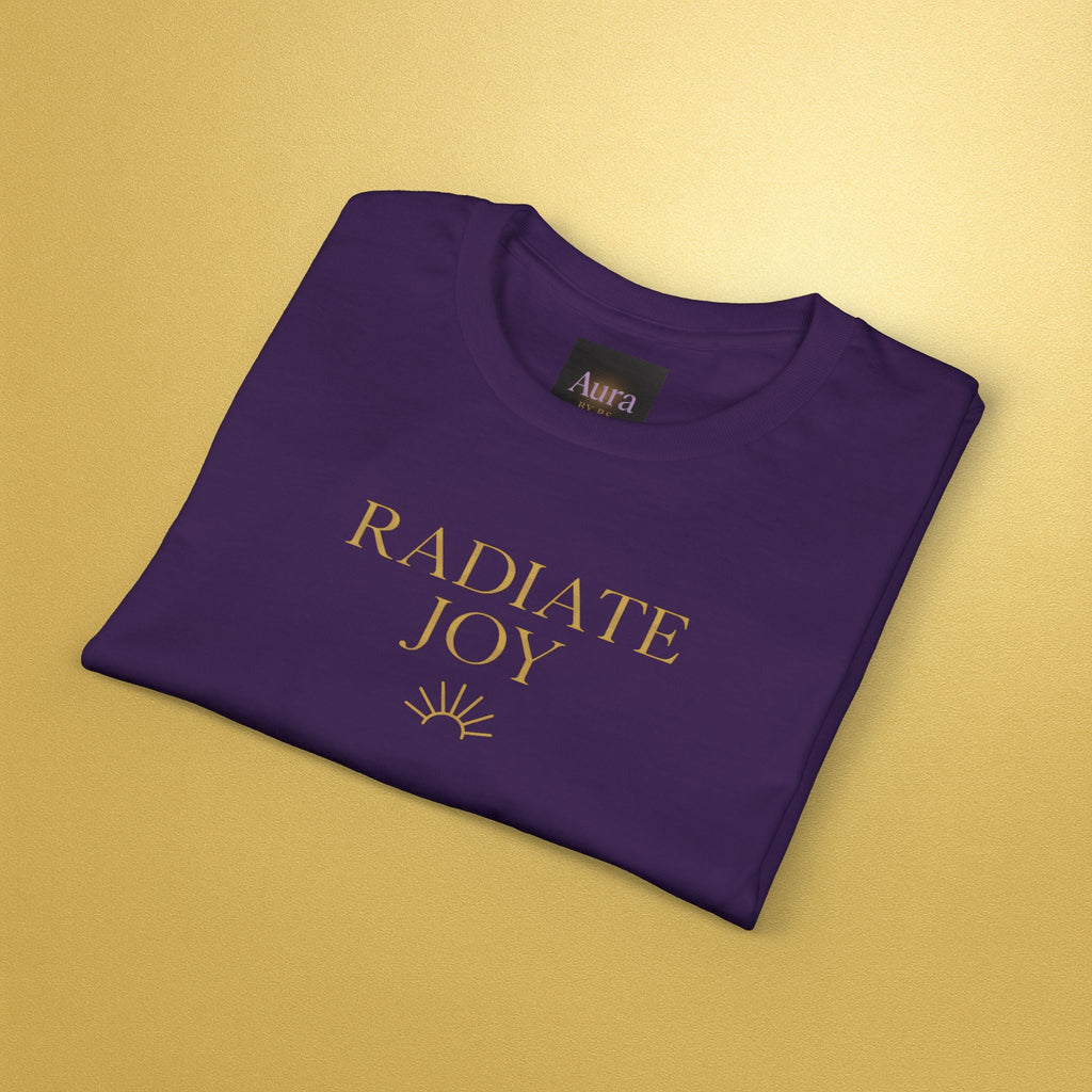 Radiate Joy Aura T-Shirt — Positive Message Tee - AURA BY RS ®