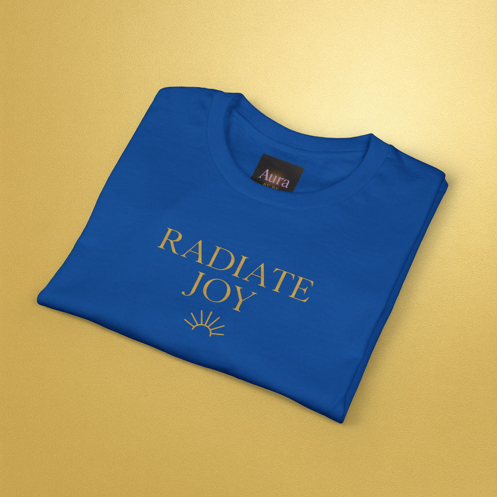 Radiate Joy Aura T-Shirt — Positive Message Tee - AURA BY RS ®