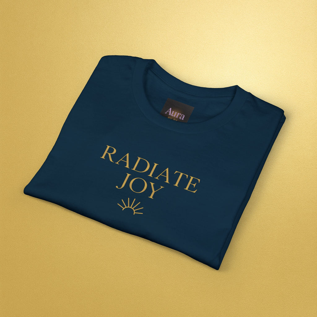 Radiate Joy Aura T-Shirt — Positive Message Tee - AURA BY RS ®