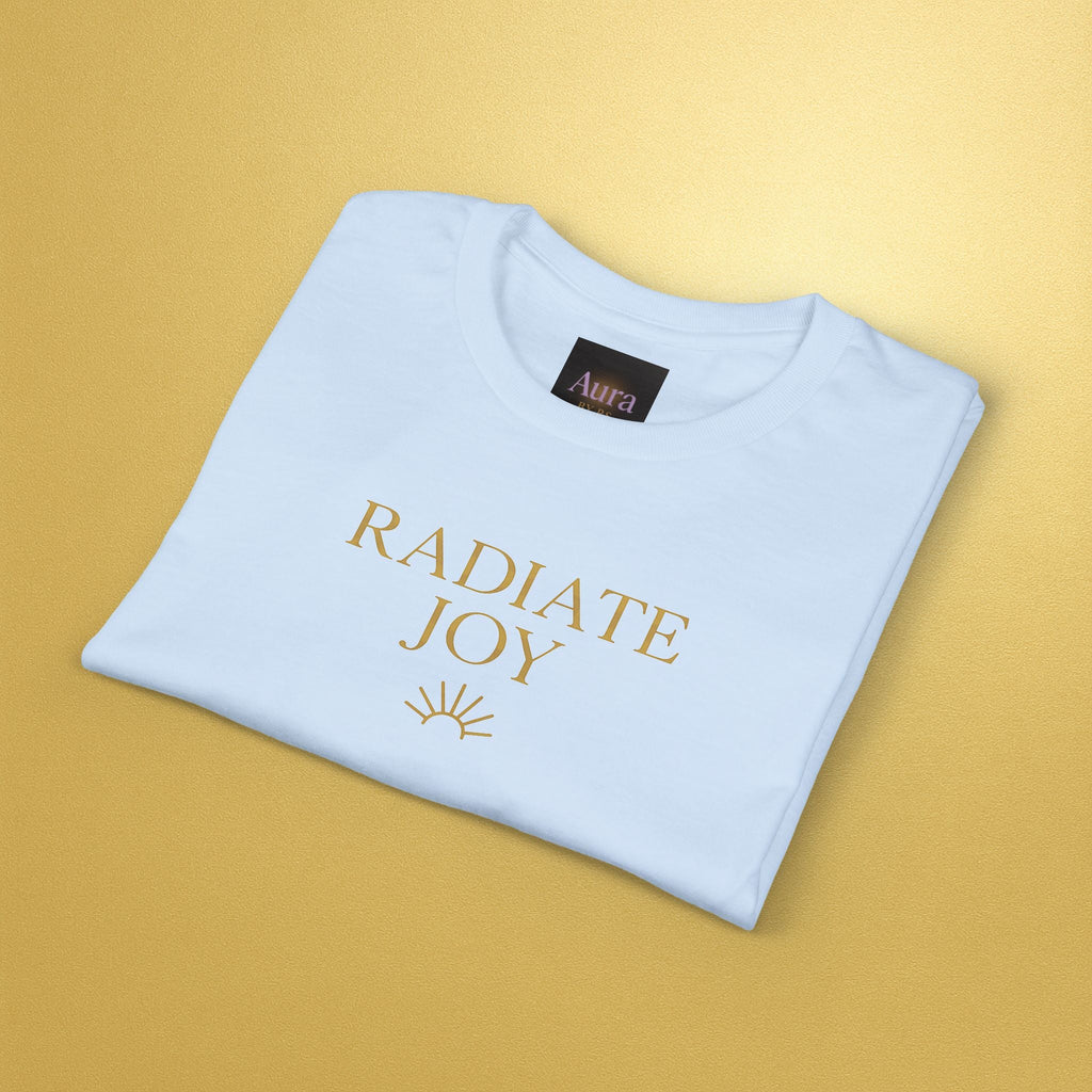 Radiate Joy Aura T-Shirt — Positive Message Tee - AURA BY RS ®