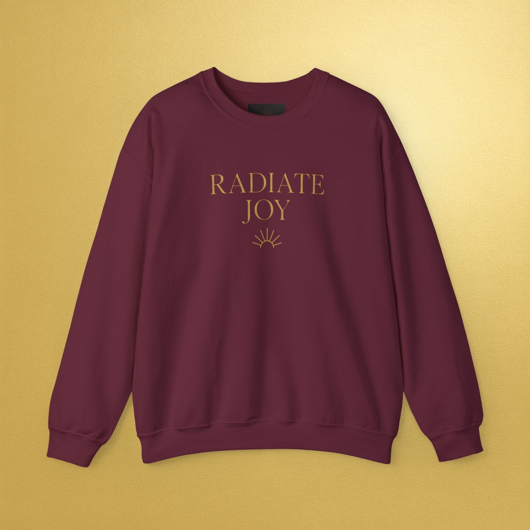 Radiate Joy Crewneck Sweatshirt | Inspirational - AURA BY RS ®