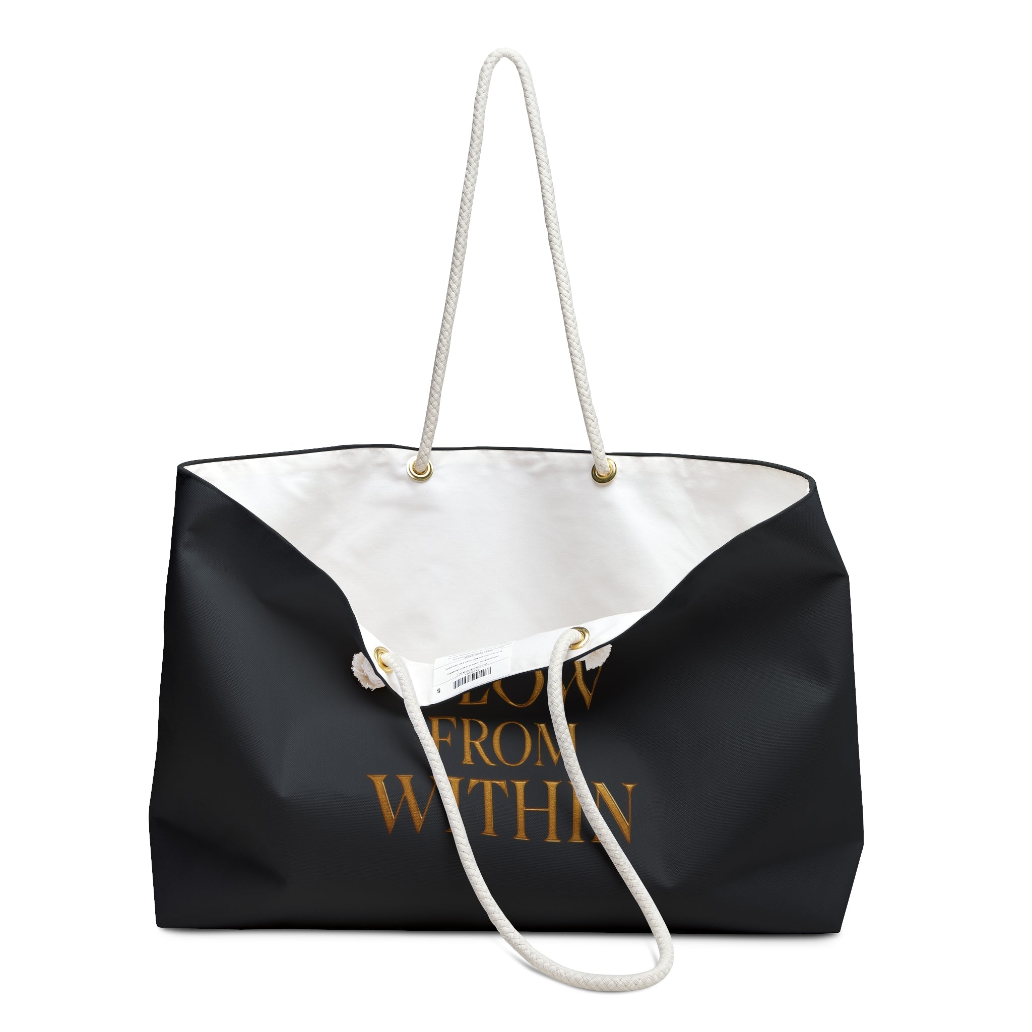 Weekender Bag — "GLOW FROM WITHIN " Self - Love Tote with Rope Handles - AURA BY RS ®
